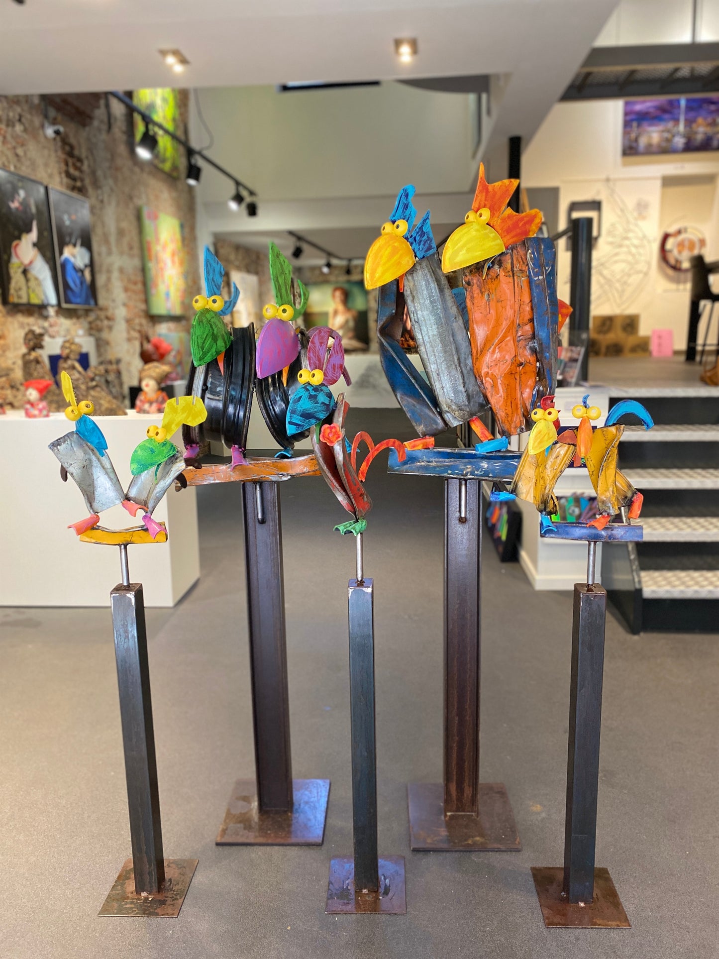 Dansende Dodo's - Kunstsculptuur - Tuinkunst