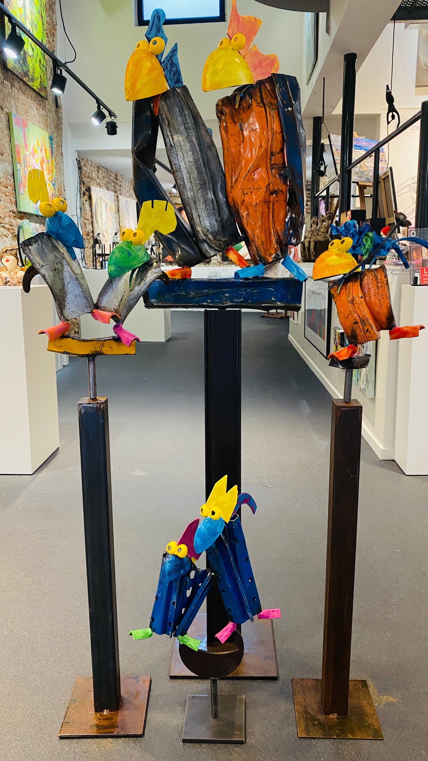 Beeldige Birdies - kunstsculptuur - tuinkunst