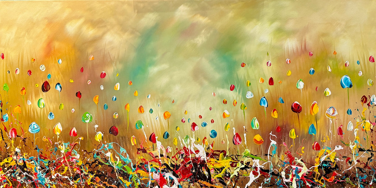 Flowers in autumn colors