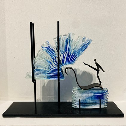 Anny Meuleners - Glass art (40 x 30 cm) - €450