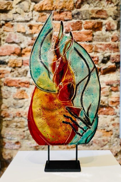 Anny Meuleners - Glass art (1) (30 x 65 cm) - €490