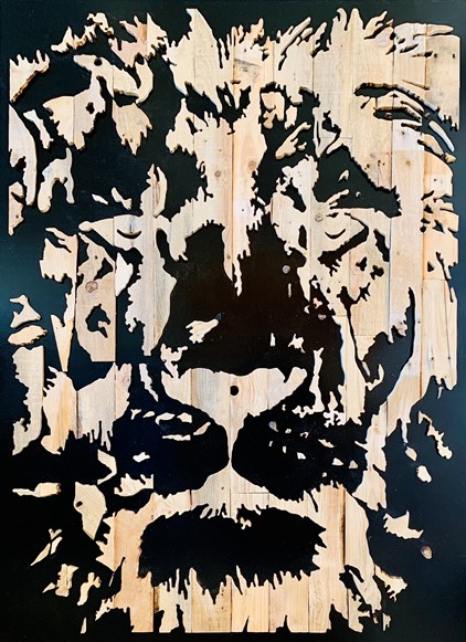 Bart Wisbrun - Lion Head (110 x 150 cm) - €2850