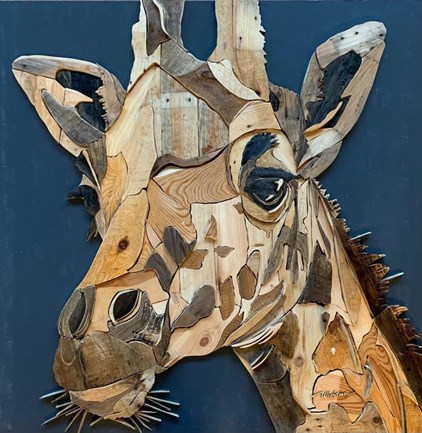 Bart Wisbrun - Giraf (110 x 110 cm) - €3450