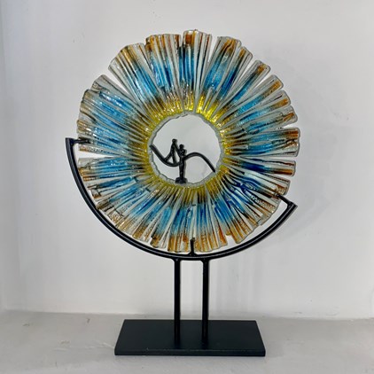 Anny Meuleners - Glaskunst (2) (30 x 42 cm) - Verkocht