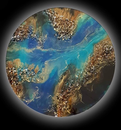 Ingrid Janssen - Earth 2 (70 x 70 cm) - €590