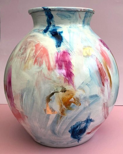 Anke Gielen - Surprise (handbeschilderde vaas) (25 x 38 cm) - €249
