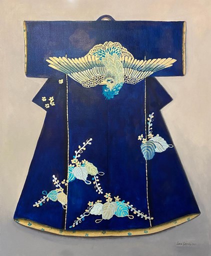 Loes Geominy - Blue Crane (90 x 110 cm) - €2150