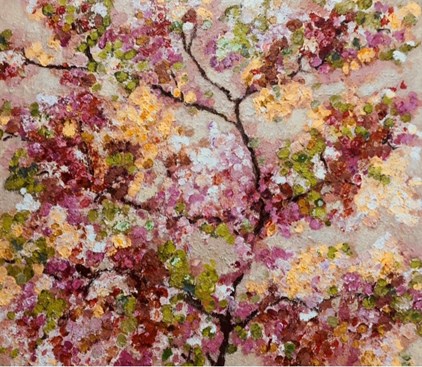 Liesbeth Meulman - Love in Autumn (110 x 100 cm) - €2300