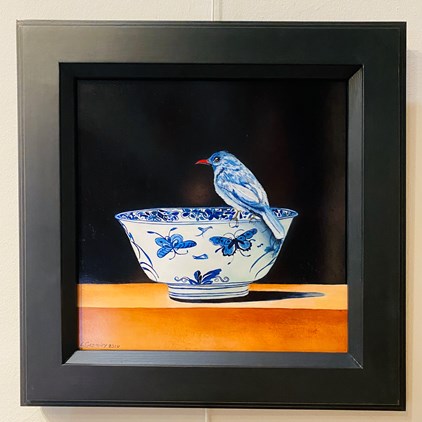Loes Geominy - Blue Bird (40 x 40 cm) - €890