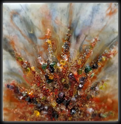 Ingrid Janssen - Autumn Sunburst (90 x 90 cm) - €990