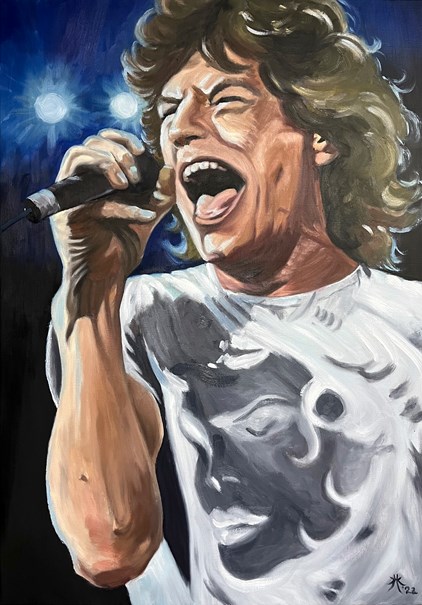 Hanneke Krook - Mick Jagger (70 x 100 cm) - €1275
