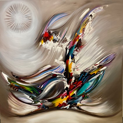 Gena - Abstract (1) (100 x 100 cm) - €750