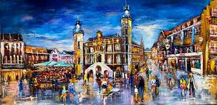 Jessy Farzad - Townhall Venlo (2) (100 x 50 cm) - €1650