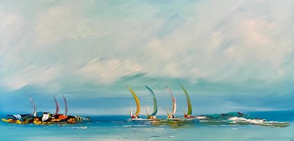 Gena - Dream Sailing (120 x 60 cm) - €650