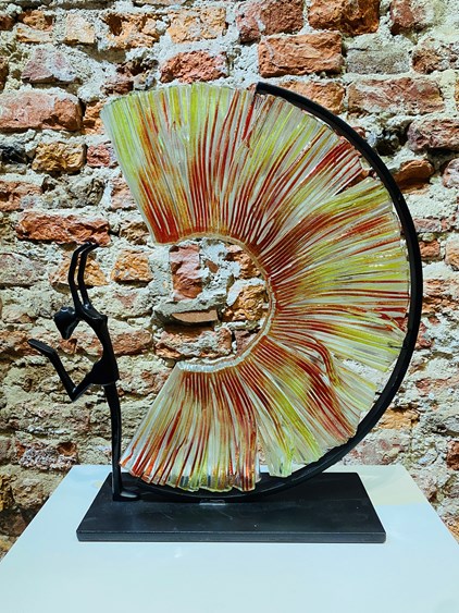 Anny Meuleners - Glass art (3) (35 x 52 cm) - €550