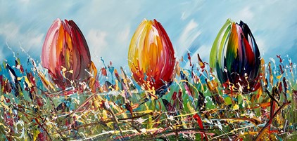 Gena - Tulips (140 x 70 cm) - Sold