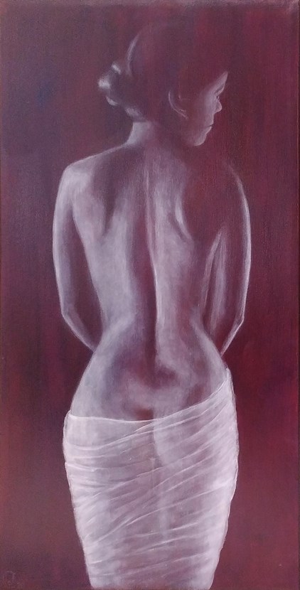 Patrick Jacquemijns - Veiled Beauty #2 (50 x 100 cm) - €890