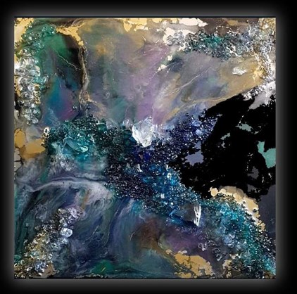 Ingrid Janssen - Glass Rocks (60 x 60 cm) - €650